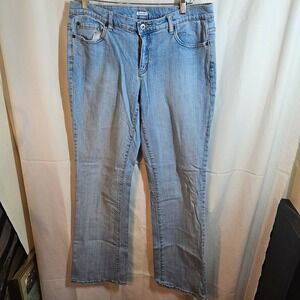Liz & Co.‎ Stretch Denim Jeans Bootcut Light Wash Comfort Size 14 Long